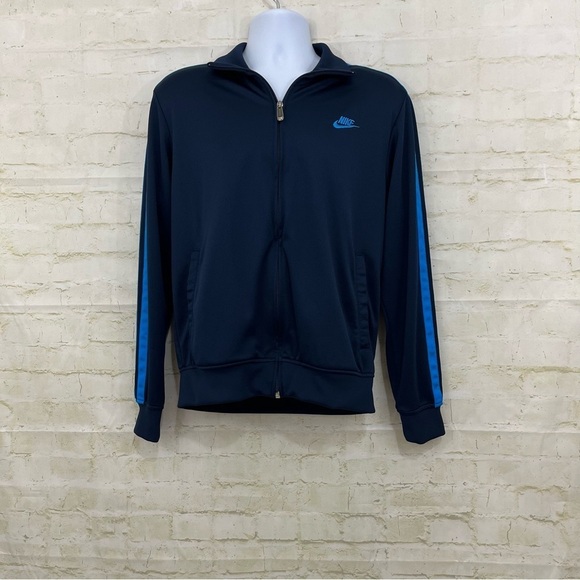 Nike Navy Full Zip Long Sleeve Athletic Track Jacket NWOT - Picture 1 of 11